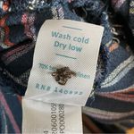 Marine layer Dress Laney Linen Mini Navy Rainbow Stripe Size Small Braided Belt Photo 12