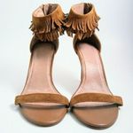 Joie  Women Alek Brown Fringe Sandals Heel 9.5 Photo 3
