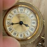 Wittnauer Pocket Watch Super Rare Mechanical Gold Dial Checkered Case Works Photo 6