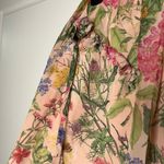 Vintage Y2K Cottagecore Floral 100% Silk Skirt Pink Size 0 Photo 2