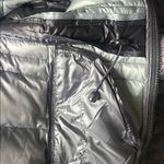 Kensie  Quilted Ombré Purple Gray Shiny Puffer Jacket Coat Size Small Photo 14