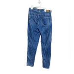 American Eagle  Pinstripe Blue and White Mom Jeans Size‎ 4 Photo 3