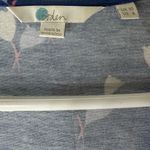 Boden Floral Jersey Surplice Top in blue with white and yellow accents size 6 Photo 5