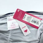 Xhilaration  Bikini Bottom Ribbed Ruched Cheeky Striped Black White Size S Photo 2