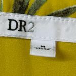 DR2 Yellow Floral Blouse with Purple Accents Size M Photo 5