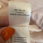 Rails  Charli Pink Pineapple Linen Blend Button Down Resort Coastal Shirt S Photo 8