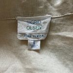Sigrid Olsen  100% Linen Button Down Long Sleeve Shirt Dress Coastal Grandma Photo 5