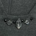 Danny & Nicole Charcoal Gray Peplum Dress - Size 12 Elegant Formal & Office Wear Photo 2