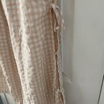 beige gingham pants Tan Size M Photo 1