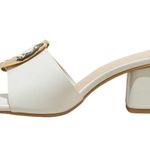 A New Day  Womens Diana Buckle Mule Heels 89998799 Cream Off White 6.5 Photo 2