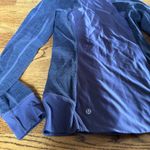 Lululemon Renewed Jacket Purple Herringbone Full Zip | Size 4 Photo 7
