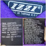 Vintage 90s Izzi Fleece Bright Purple Neon Pink Pullover Jacket Oversized size S Photo 2