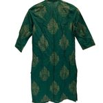 Threads Clasilks Womens XS Kurti Green Gold Photo 1