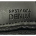 Nasty Gal Collection Denim Women's Black Wide Leg/Flared‎ Jeans Size 10 Photo 2