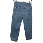 American Eagle  Jeans Women 6 Short Baggy Straight Super High Rise Distressed Photo 1