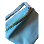 Pink Lily NWOT  Nylon Aqua with Gold Belt Bag w/ Adjustable Strap‎ Photo 4