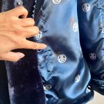 Dennis Basso Dennis By  Women’s Faux Fur Coat Dark Blue Mid Length Size M Photo 6