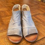 Miz Mooz Stylish Gray Women's Open-Toe Ankle sandal size 39 Photo 1