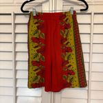 Urban Outfitters Red Floral Stretch Waist Shorts Size XS Photo 1