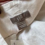 J. Jill White 100% Linen Tiered Maxi Skirt Size 10 Petite Photo 3