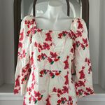 Ba&sh  Elonor Smocked Jacquard Midi-Dress, Size L New w/Tag Retail $395 Photo 7