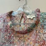 World Market Boho Patchwork Blouse L/XL India Pink Size L Photo 3