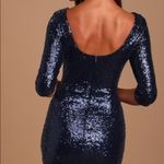 Navy blue sequin dress size small Photo 1
