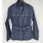 Sanctuary Navy Blue Belfast Utility Belted Cargo Jacket Women's Size XS Military Photo 1