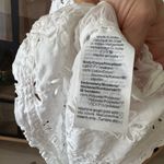 J.Crew J. Crea eyelet embroidered blouse tunic top 3/4 long sleeve ruffle dress coverup Photo 8