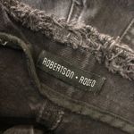 Robertson + Rodeo Womens Jeans High Paperbag Waist Belted Straight Leg Black S Photo 2