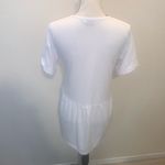Long Tall Sally LTS  White Women's 8 Long Short Sleeve Top Peplum Photo 5
