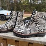 Crown & Ivy Women's Snake Print Naomi Ankle Boots youth 6 women’s 8 new Photo 1