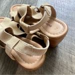 Anthropologie Barbara Barbieri Wedge Sandals Size 7.5 Italian Suede Taupe Shoes Brown Photo 8