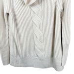 Ramy Brook Sweater Womens XS Cream Merino Wool Mock Neck Chunky Cable Knit Photo 0