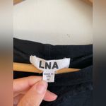 LNA  Cutout Short Sleeve TShirt M Crewneck Cotton Black Minimalist Essential Photo 2