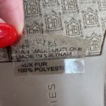 Birdies Size 9 Classic Phoebe Slippers Cream Velvet Faux Fur Slide Shoes Women's Tan Photo 11