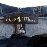Haute Mama Maternity Pregnancy Distressed Denim Cuffed Jean Shorts Small NWOT Blue Size undefined Photo 1