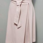 Worthington pale pink tie waist midi skirt size 8p Photo 0