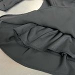 Sage  Black V Neck Lined Bell Sleeve Top - Size Medium - EUC Photo 6