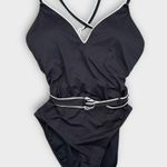 Seafolly Active Piped One-Piece Swimsuit Size US/12 Photo 2
