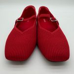 Vivaia Margot Mary Jane Comfort Old Money Flxible Arch Support Flats Ruby Red 9 Photo 4