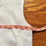 Caroline Rose 100% Linen Sleeveless White Blouse Size XS Made in USA Photo 5