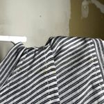 Marine layer  Tank Top Striped Pattern Sleeveless Open Back Black White Medium Photo 3