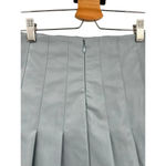 Aureum Sky Blue Vegan Leather Pleated Skirt Size XS Blue Photo 6