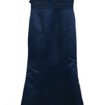 Bill Levkoff  1810 Navy Blue Long Evening Gown Bridesmaid Dress Formal Size 12 Photo 0