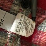 Madewell  Ex-Boyfriend Shirt in Fairfax Plaid Flannel Hi Lo Cotton Blend Red XS Photo 4