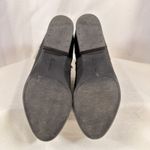 Clarks Womens 7 Adreena Ankle Booties Black Leather Buckle 26161900 Nubuck Heel Photo 5