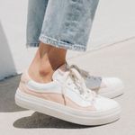 Soludos  Sneakers yebo vegan leather casual‎ sneaker white rose womens size 9 Photo 0