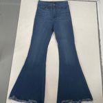 Just Black  Denim Women's Super Flare High Rise Raw Hem Jeans in Indigo Size 29 Photo 2