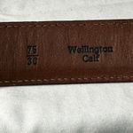 Dooney & Bourke Vintage Burgundy Wellington Calf Leather Brass Belt size 30 Photo 1